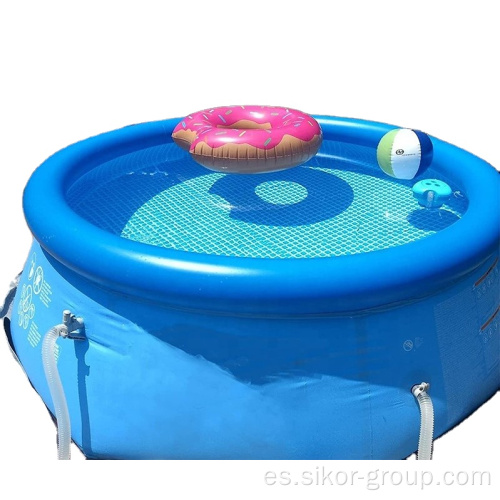 Piscina inflable sobre el conjunto fácil personalizado sobre el suelo